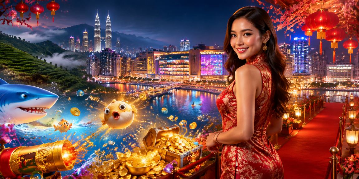 Pemain Malaysia mencuba permainan loteri dan memancing dalam talian melalui ey486